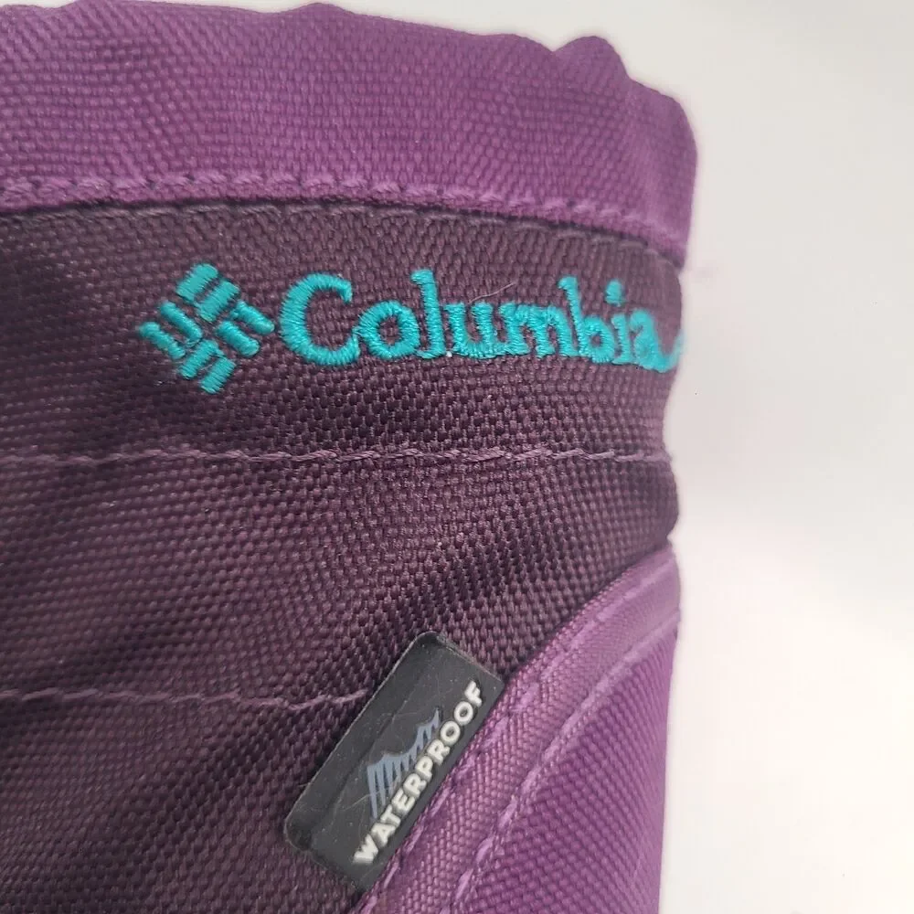 Columbia Powderbug Plus II Snow Boots Girls Size 6 Purple Gray BV1302-502